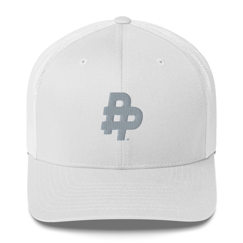 Double P Adjustable Trucker Hat-Grey