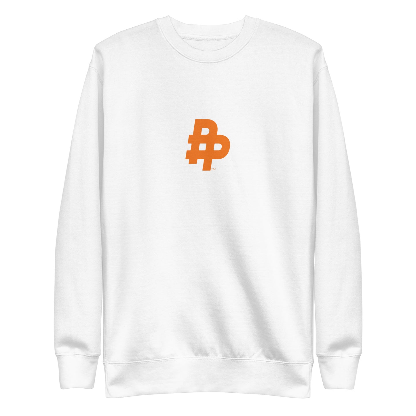Double P Logo Unisex Crewneck Fleece-Orange