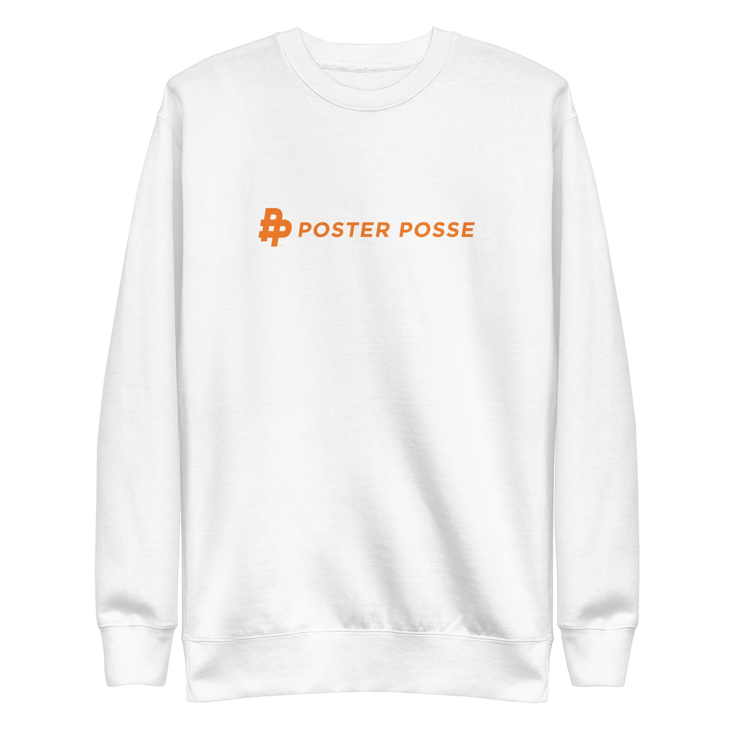 Horiz P Logo Unisex Crewneck Fleece-Orange