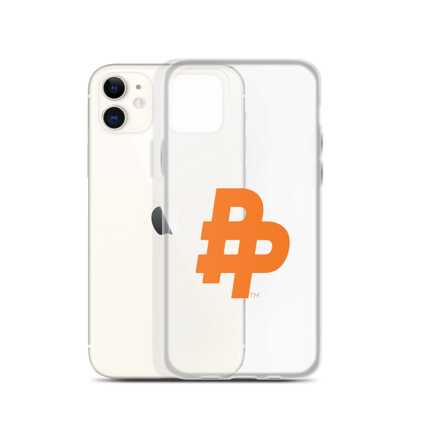Double P Logo iPhone Case-Clear