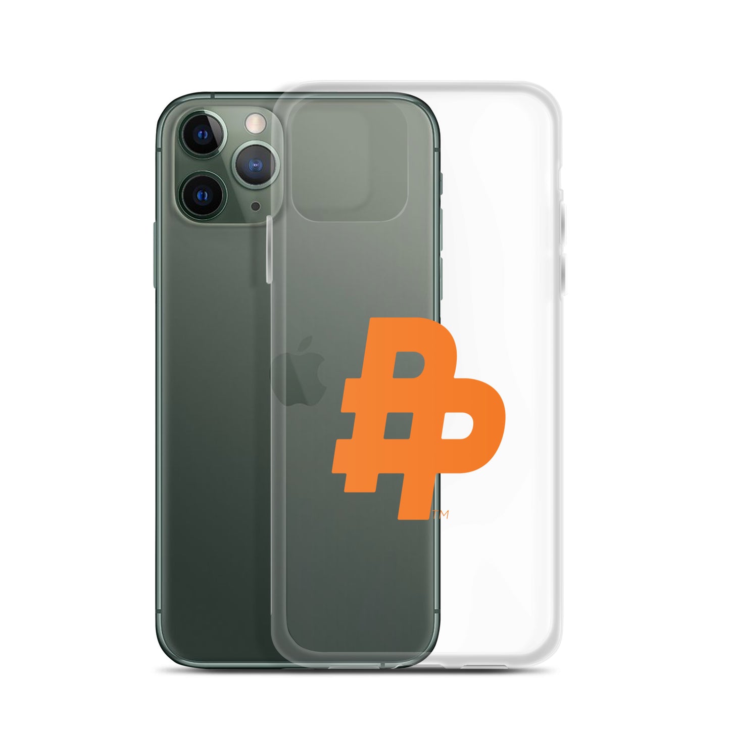 Double P Logo iPhone Case-Clear
