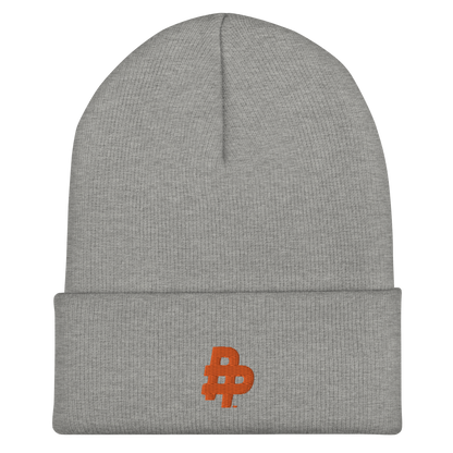 Double P Knit Beanie-Orange