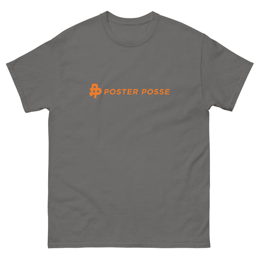 Horiz P Logo Mens Tee-Orange