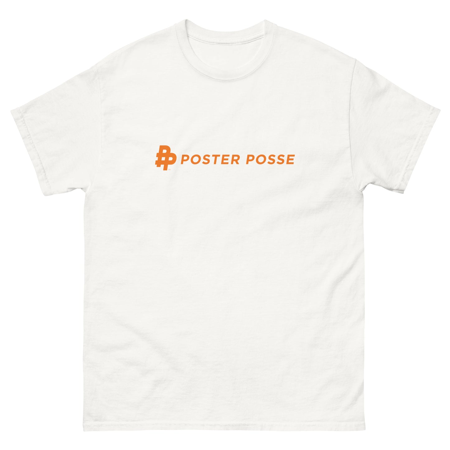 Horiz P Logo Mens Tee-Orange