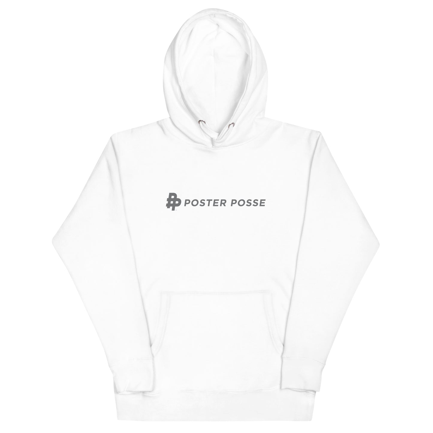 Horiz P Logo Unisex Hoodie-Grey