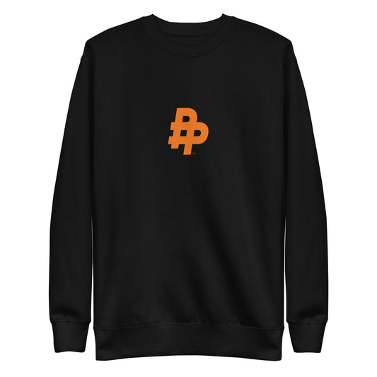 Double P Logo Unisex Crewneck Fleece-Orange