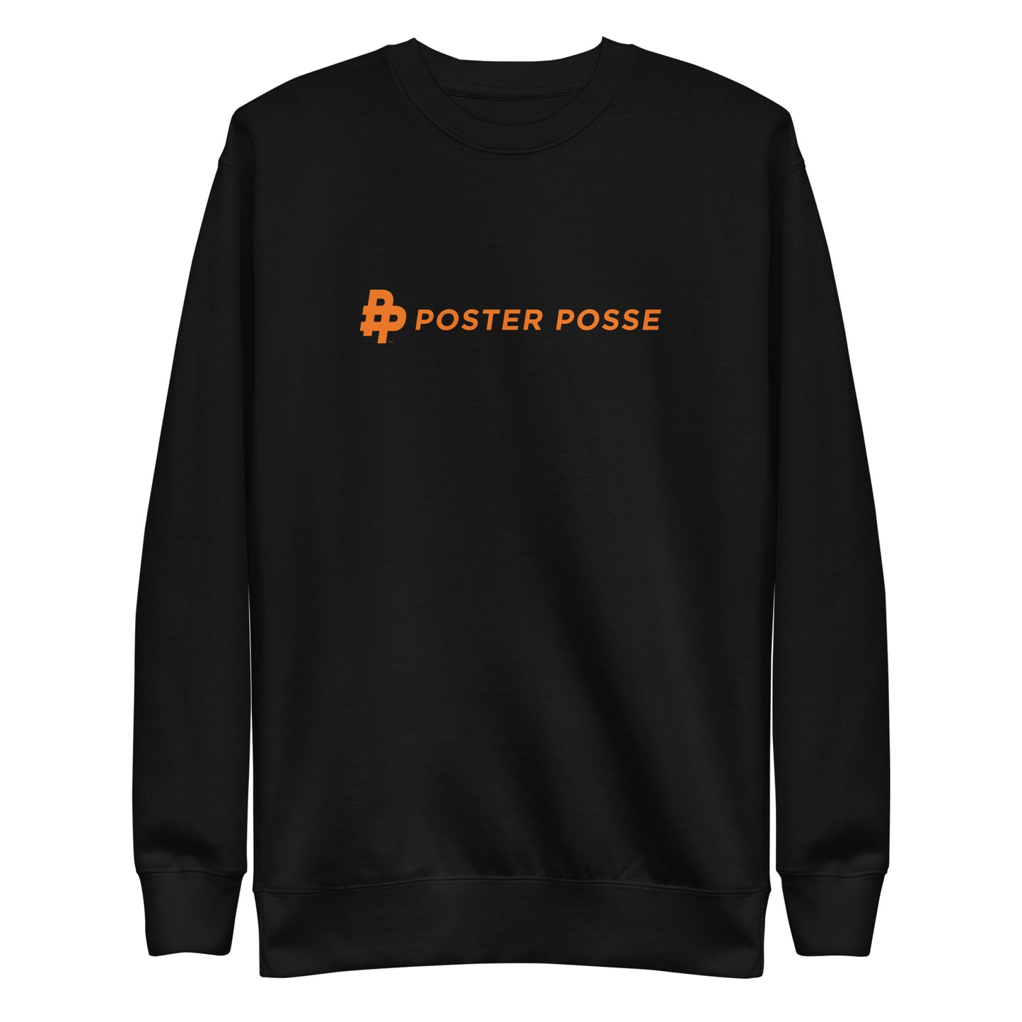 Horiz P Logo Unisex Crewneck Fleece-Orange