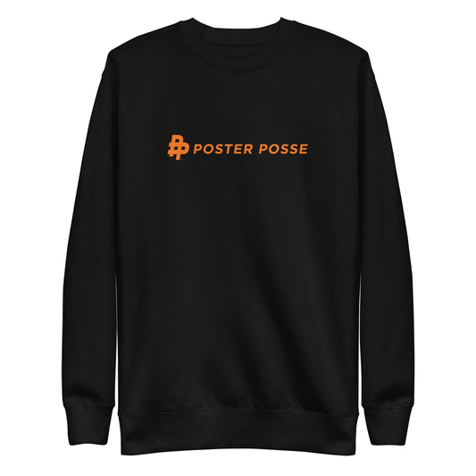 Horiz P Logo Unisex Crewneck Fleece-Orange