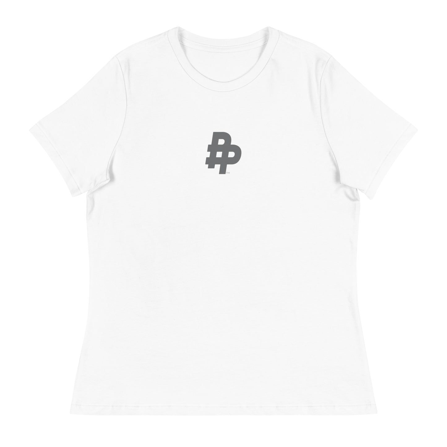 Double P Logo Womens Tee-Grey